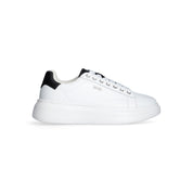 Liu Jo Scarpe Babol 01 Sneakers bianco pelle logo argento nero