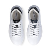 Liu Jo Scarpe Babol 01 Sneakers bianco pelle logo argento nero
