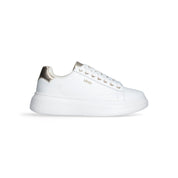Liu Jo Scarpe Babol 01 Sneakers bianco pelle logo oro
