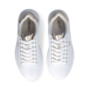 Liu Jo Scarpe Babol 01 Sneakers bianco pelle logo oro
