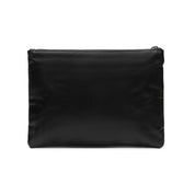 Blauer Borsa Pochette Coney Clutch Donna Uomo sling polso nylon cerato NERO