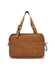 Patrizia Pepe Borsa A Spalla a Cartella Marrone Natural Donna