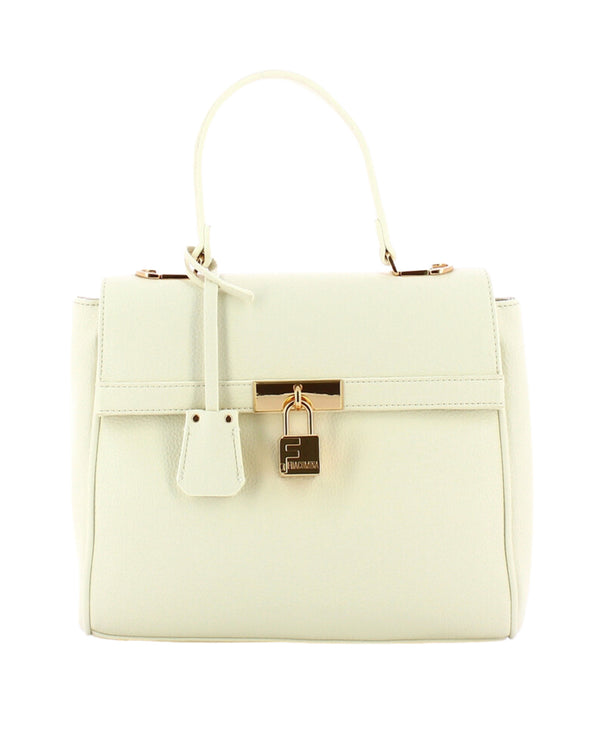 Fracomina Kelly In Eco-leather With Shoulder Strap White Women