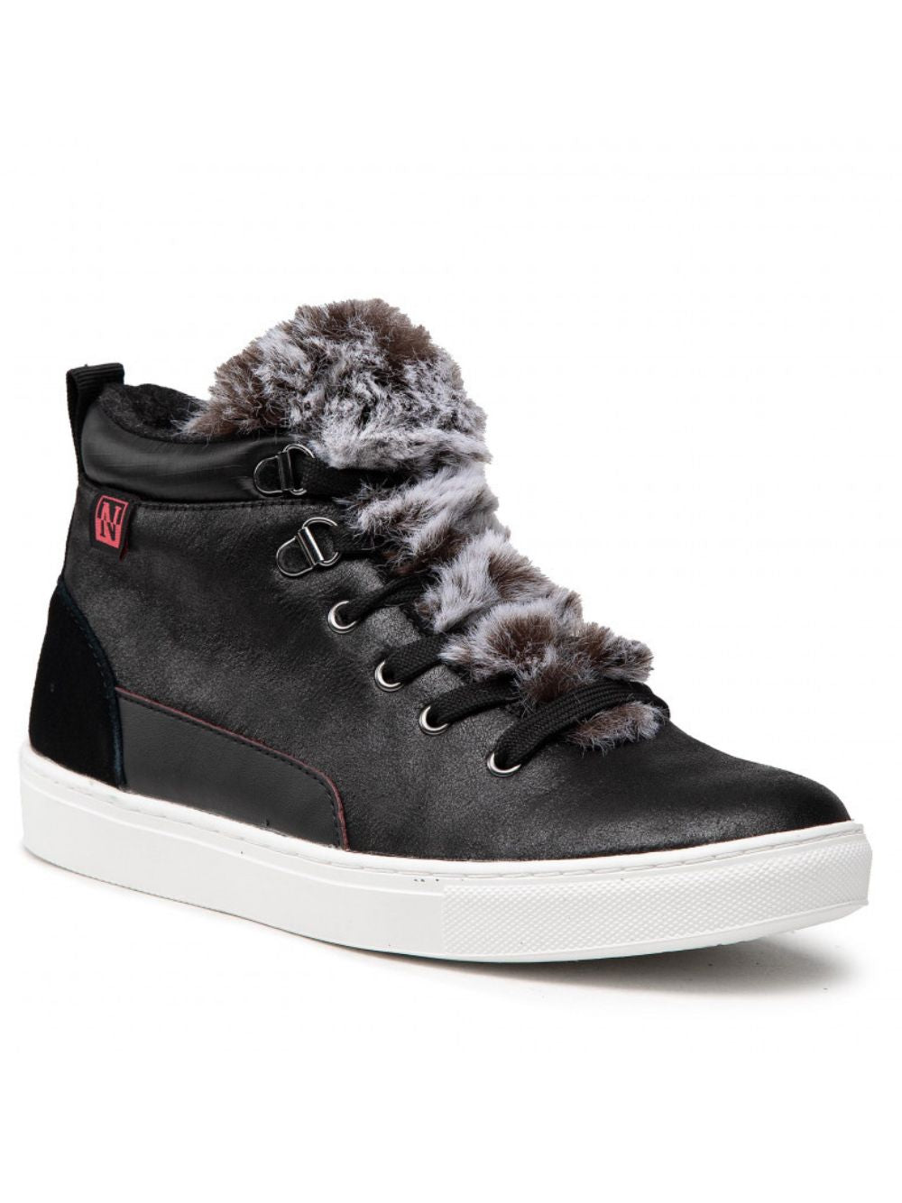 Napapijri Sneakers Alte Stivaletti Urban Casual Pelle Nero