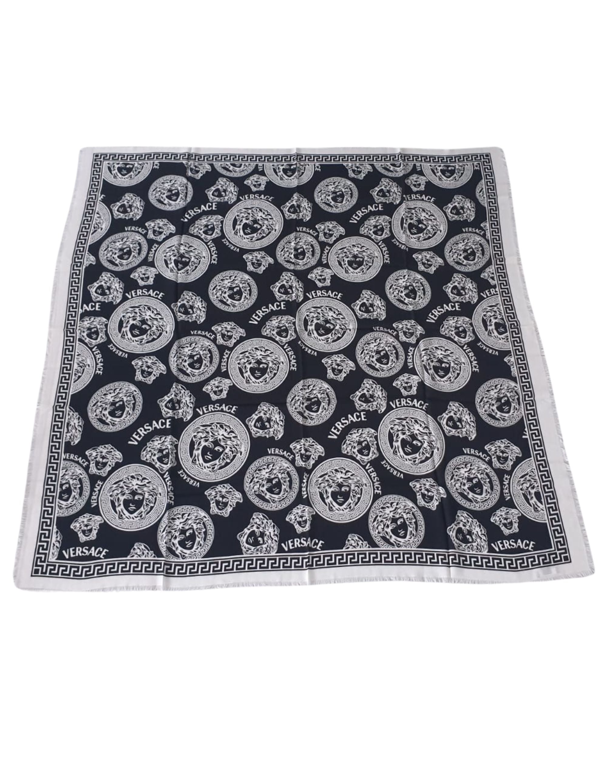 Versace Foulard Pashmina Shawl Modal White