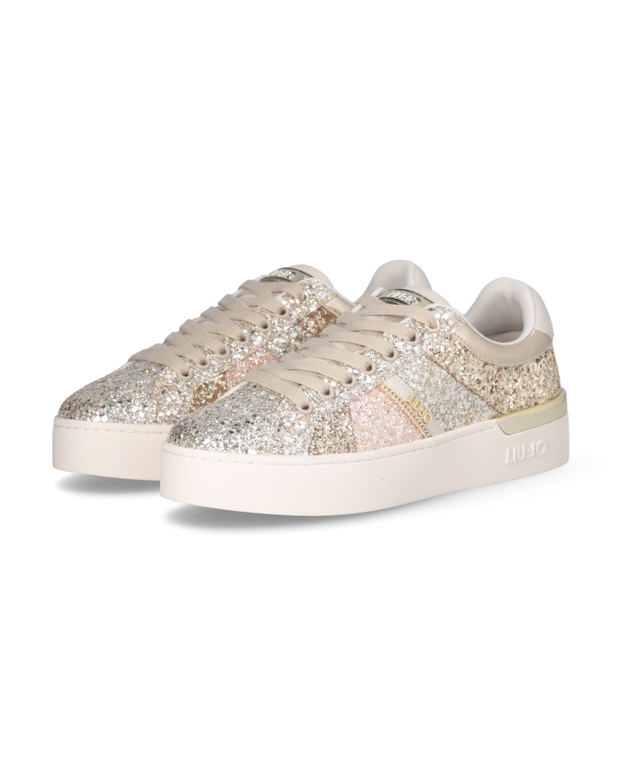 Liu Jo Sneakers Pelle Beige Donna