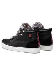 Napapijri Sneakers Alte Stivaletti Urban Casual Pelle Nero