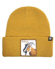 Goorin Bros. Cappello Beanie Hat Cuffia Con Patch Frontale E Logo Su Lato Marrone Unisex