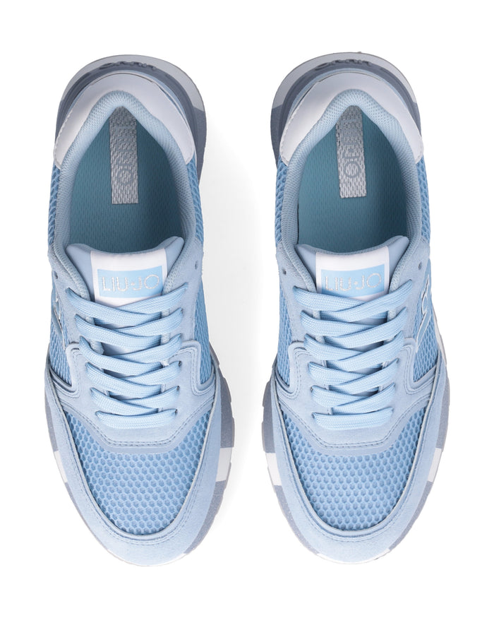 Liu Jo Sneakers Pelle/Suede Azzurro 3