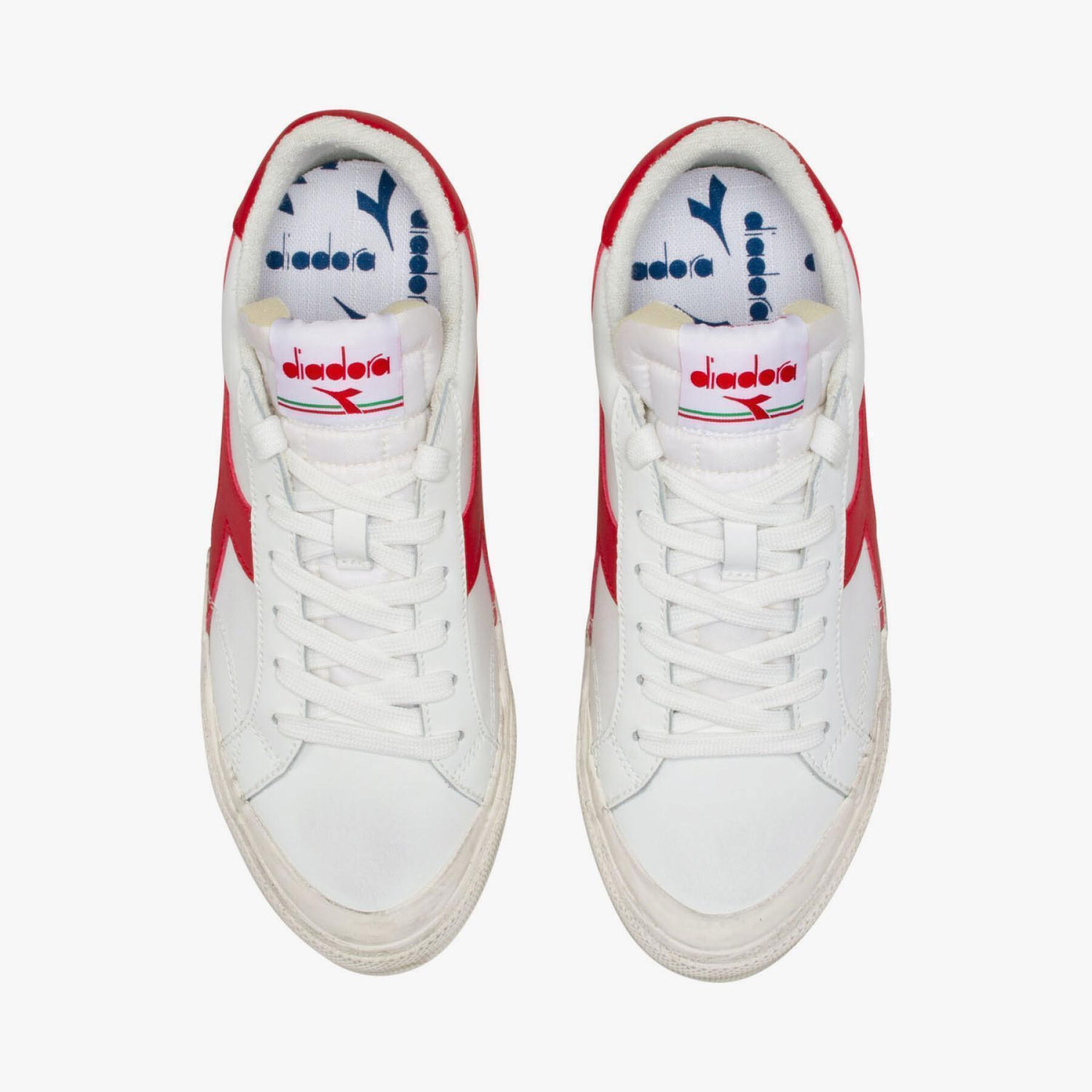 Diadora Sneakers Melody Leather Dirty Pelle Bianco