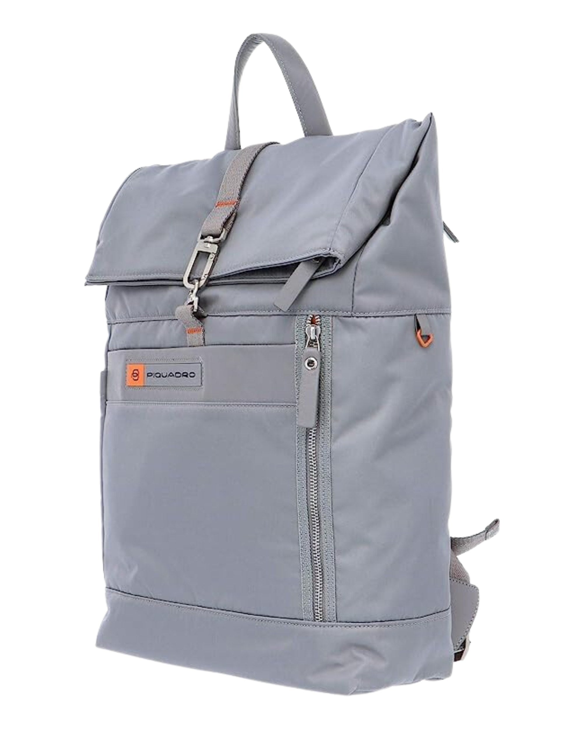 Piquadro Roll Top In Regenerated Technical Fabric Grey Unisex