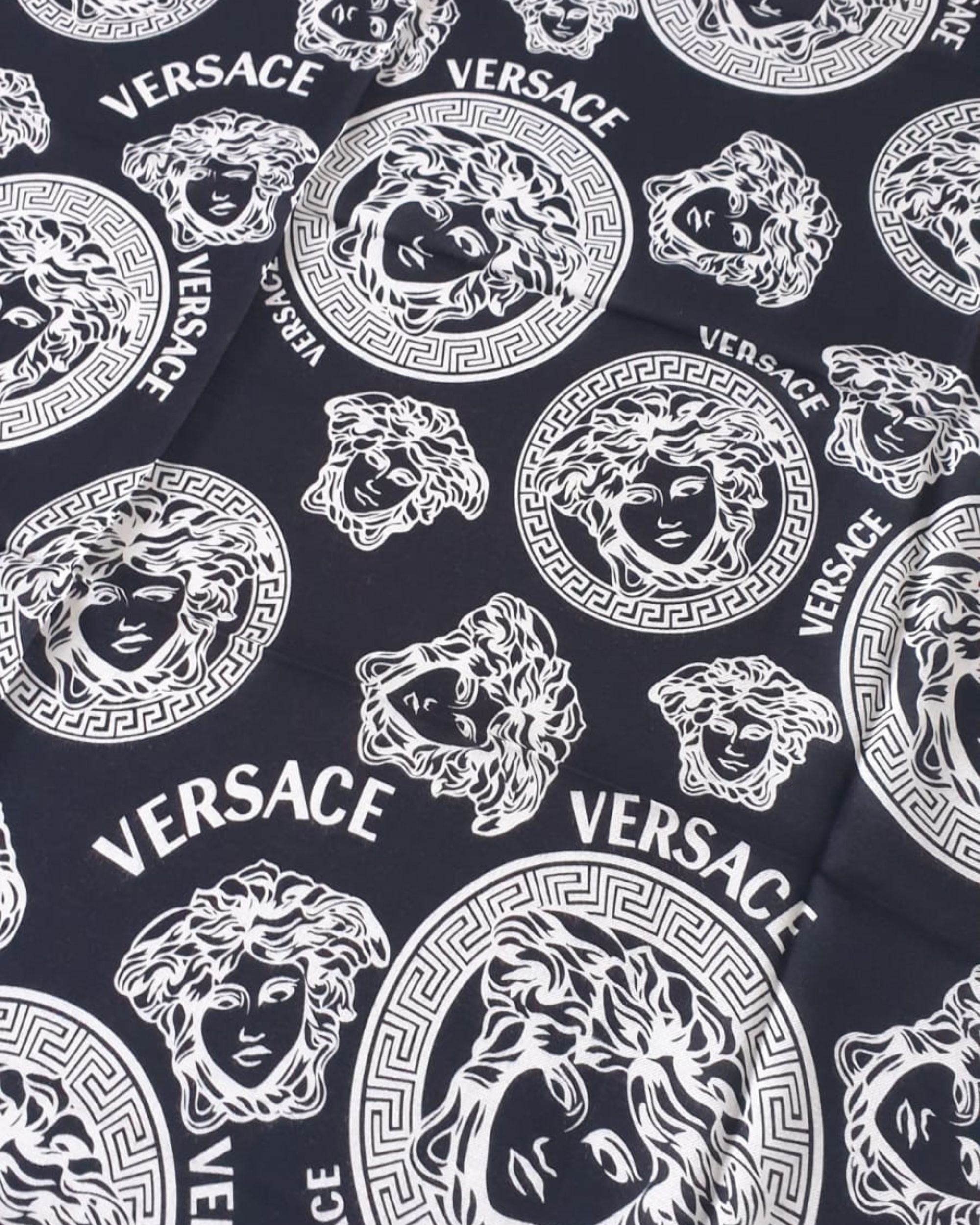 Versace Foulard Pashmina Scialle Modal Bianco