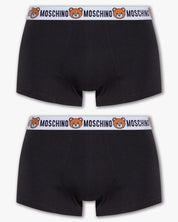 Moschino Underbear Set 2 Boxer Cotone Nero