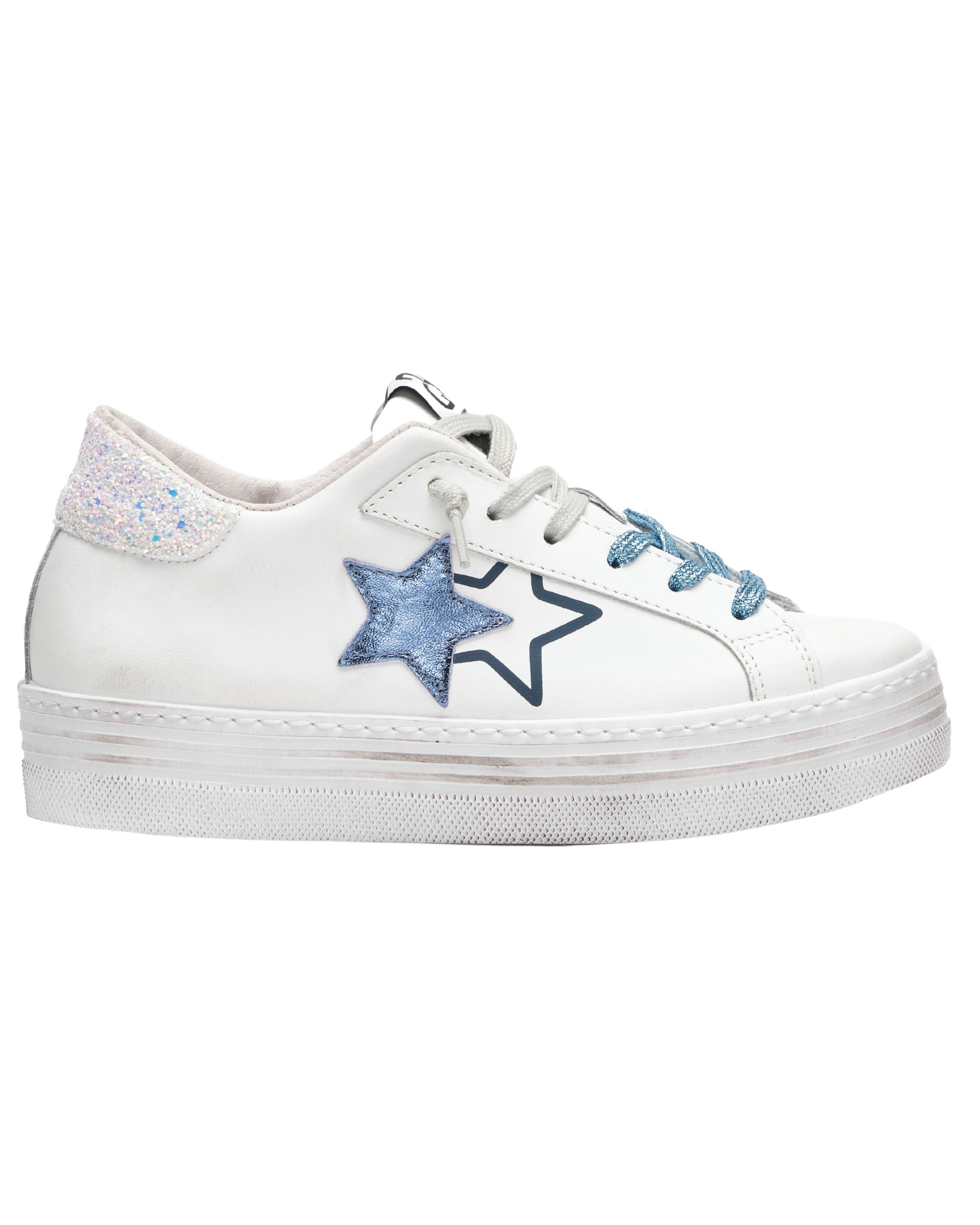 Sneaker One Star Platform Bianco Donna