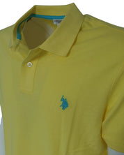 U.S. Polo Assn. T-shirt Logo Fronte e Retro Cotone Giallo