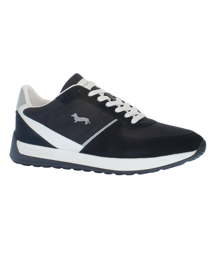 Harmont & Blaine Sneakers Pelle con Logo Bassotto Blu 1