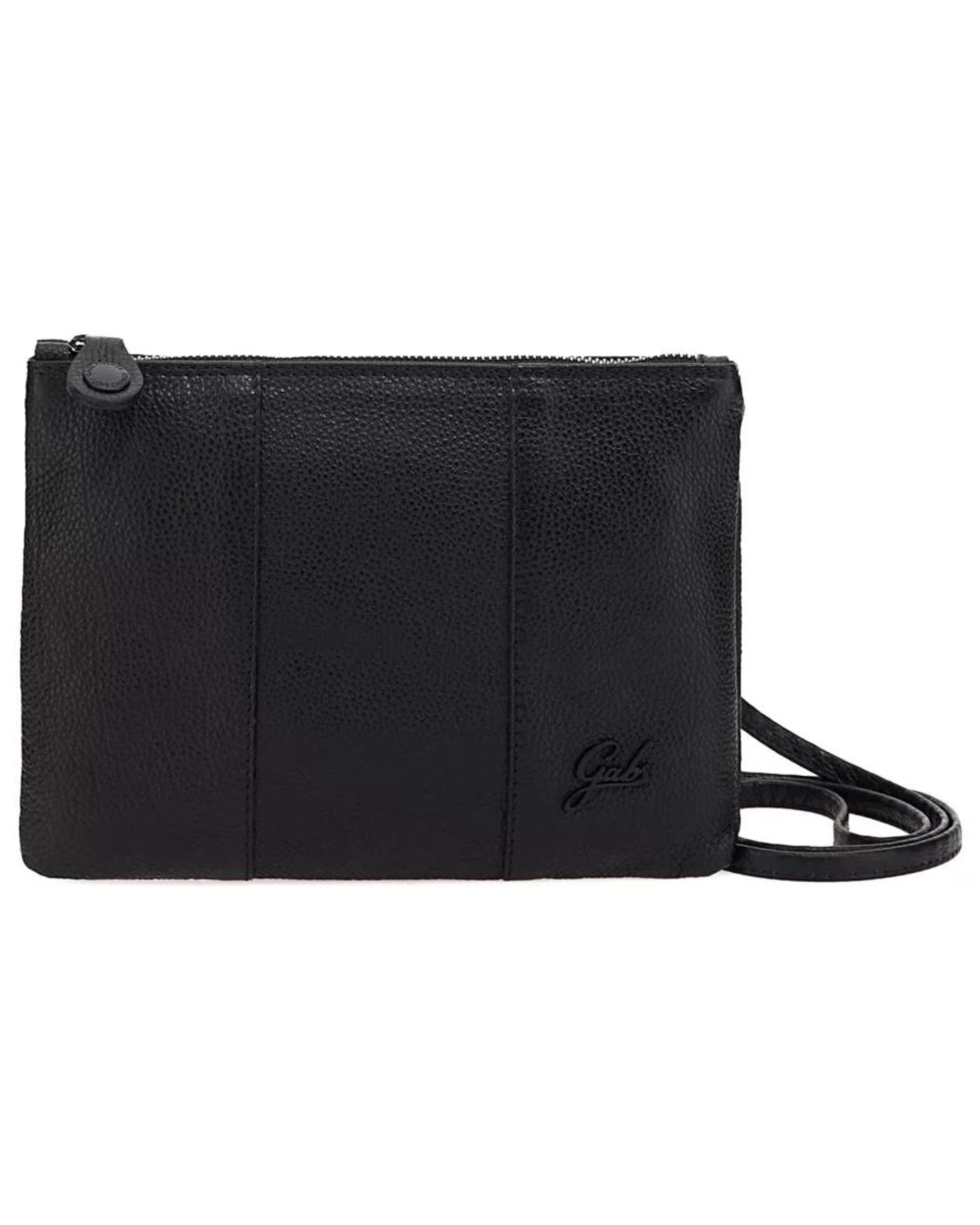 Gabs Clutch Bag With Shoulder Strap, Black Logo Women