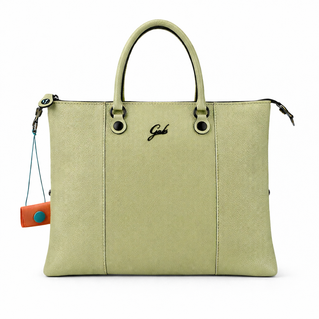 Gabs G3 Plus M Borsa Zaino Trasformabile Hobo Shopper Tote Bauletto in Pelle Celadon