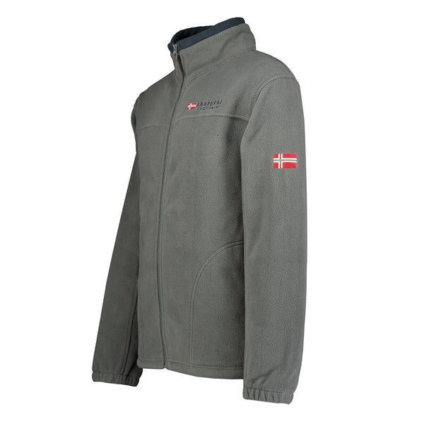 Anapurna Long Sleeve Fleece Sweater By Geographical Norway Grey Men-2