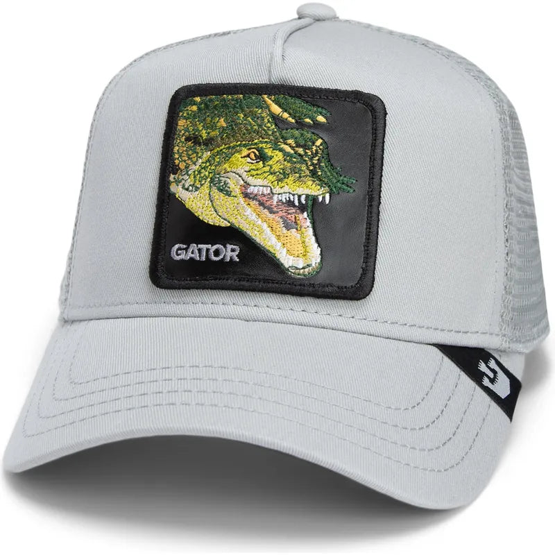 Goorin Bros. Trucker Cap Cappellino Animal 'Swamp Monster' Grigio Chiaro Unisex