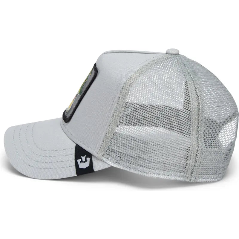 Goorin Bros. Trucker Cap Cappellino Animal 'Swamp Monster' Grigio Chiaro Unisex