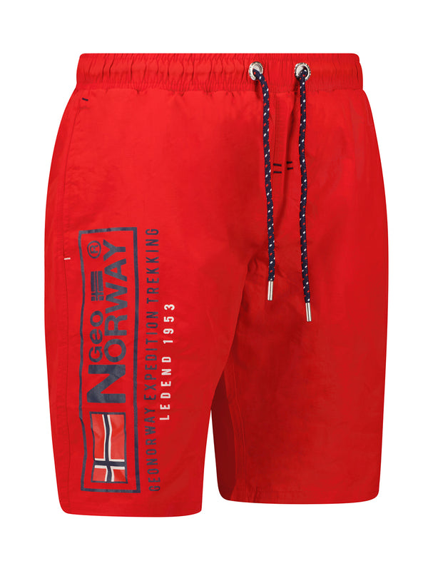 Geographical Norway Bermuda Sea Pool Short Red Men-2