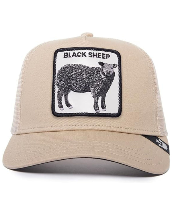 Goorin Bros. Trucker Cap Cappellino Animal Farm 'the Black Sheep' Beige Unisex