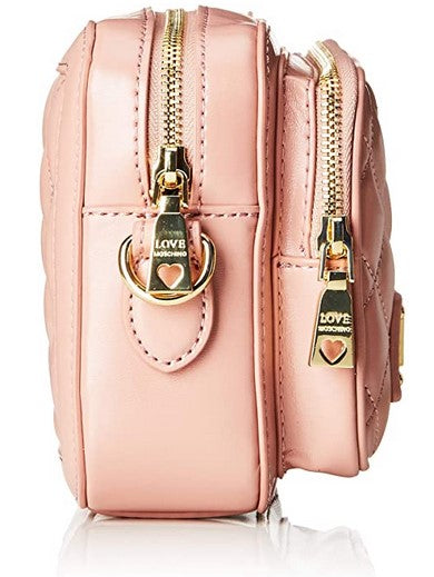 Love Moschino Borsa a Tracolla Quilted Nappa Rosa