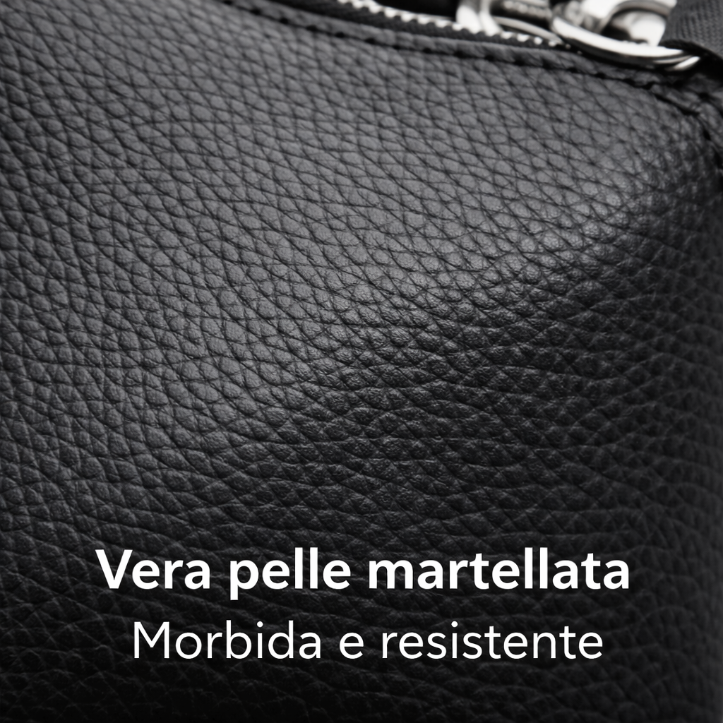 Gabs Borsa Pochette Spalla Tracolla Beyonce EW M Pelle Black Made in ITALY - NERO