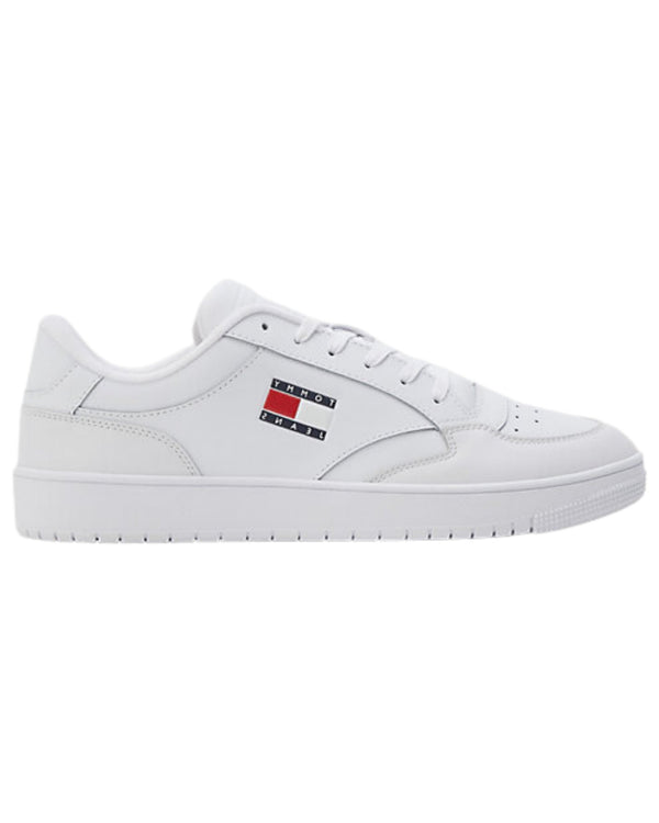 Tommy Jeans Sneaker Retro Pelle Bianco