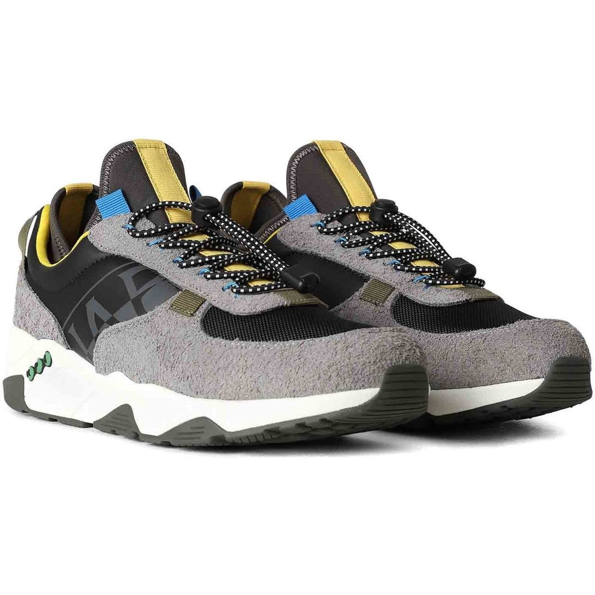 Napapijri Sneakers Gray Leather/Polyester Gray