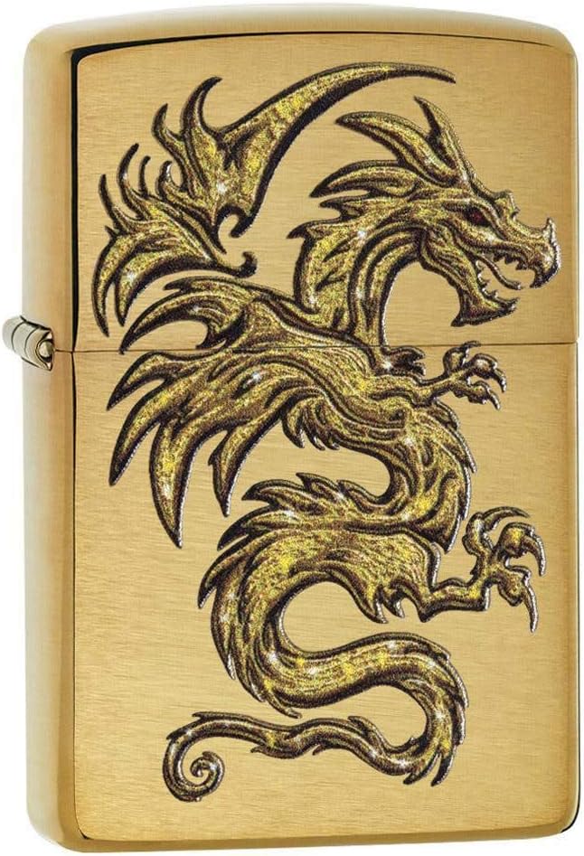 Zippo Windproof Refillable Made In Usa Brass Gold Unisex