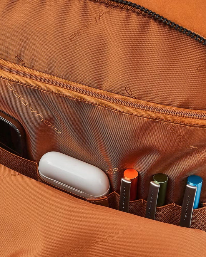 Piquadro Antifrode Rfid Tasche Scomparti Accessori Porta Pc Laptop Computer Marrone Uomo 5