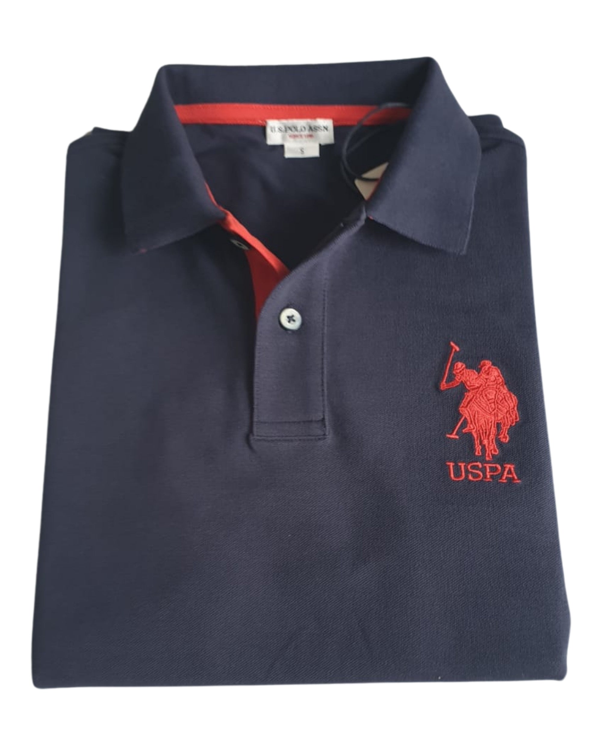 U.S. Polo Assn. T-Shirt Numero Blu in Cotone