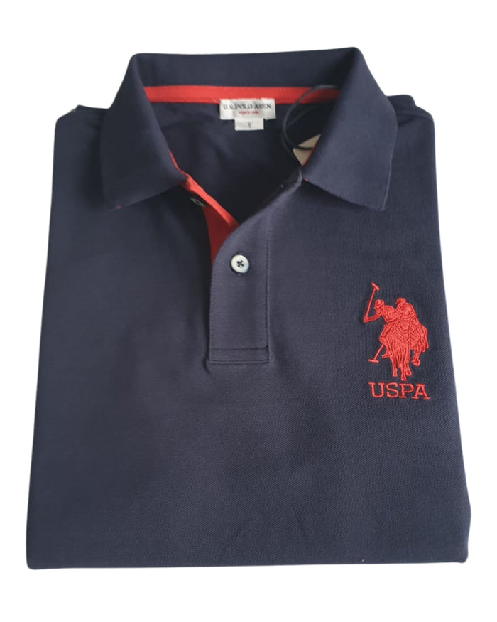 U.S. Polo Assn. T-Shirt Numero Blu in Cotone 4