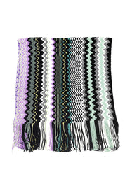 Missoni Stola Fantasia Geometrica Misto Lana Multicolore