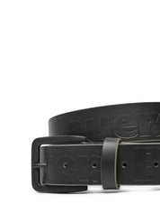 Blauer Cintura pelle made in Italy uomo nero black WRIT logo all over