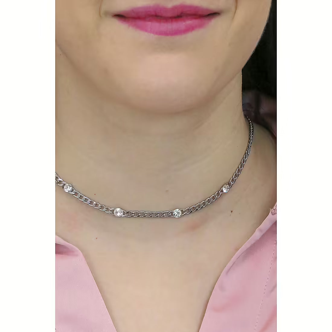 Brosway Collana Donna Acciaio e Cristalli | Collezione Symphonia - BYM83