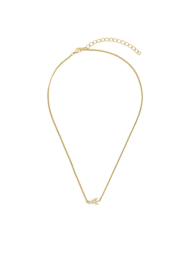 Patrizia Pepe Collana Pendente Singolo Logo in Metallo Oro e Cristallo Donna