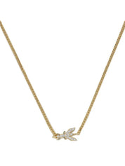 Patrizia Pepe Collana Pendente Singolo Logo in Metallo Oro e Cristallo Donna