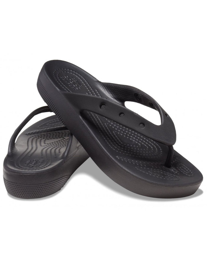 Crocs Infradito con Piattaforma Classic Platform Flip Poliammide Nero 1