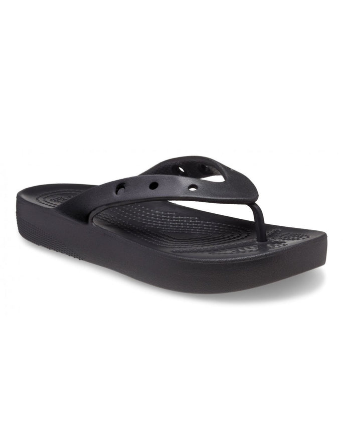 Crocs Infradito con Piattaforma Classic Platform Flip Poliammide Nero 3