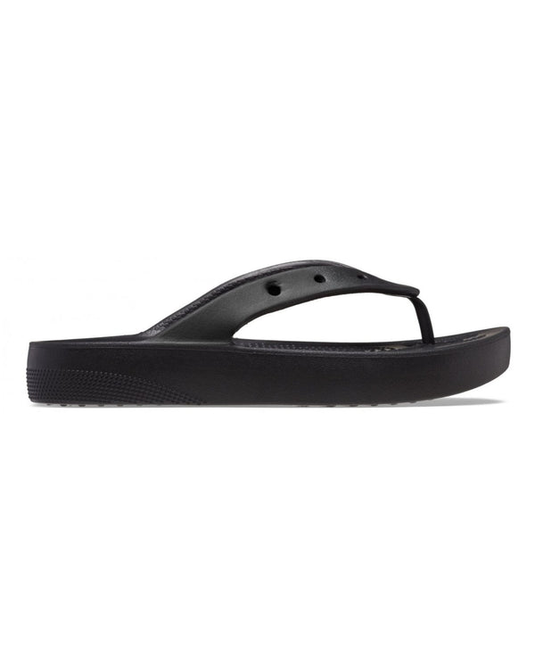 Crocs Infradito con Piattaforma Classic Platform Flip Poliammide Nero-2