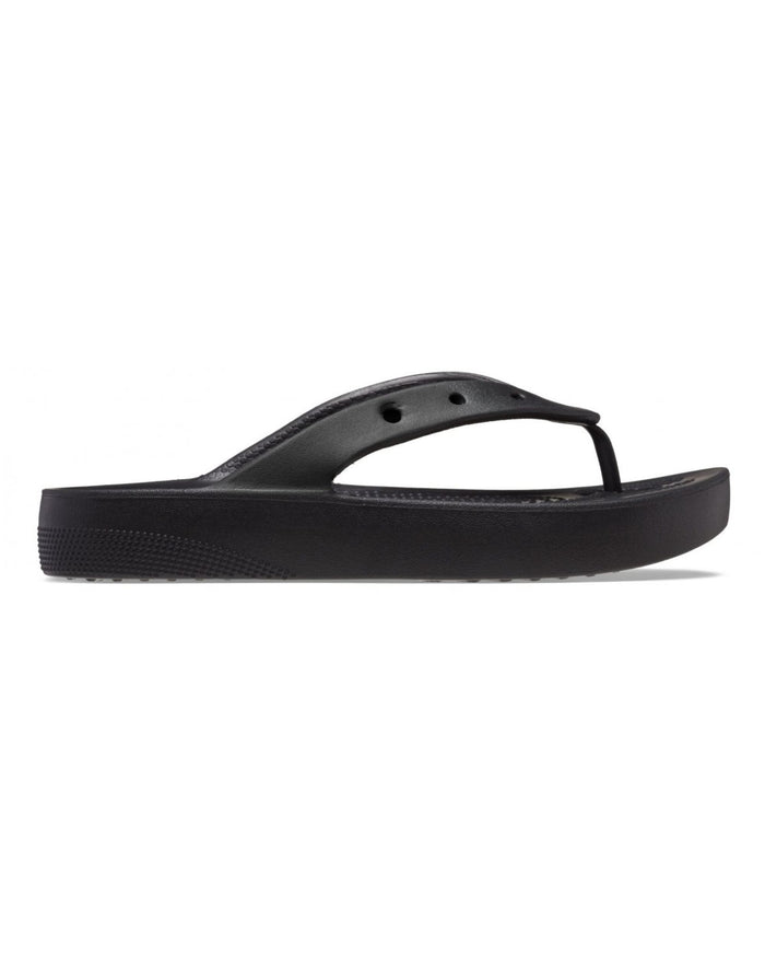 Crocs Infradito con Piattaforma Classic Platform Flip Poliammide Nero 2