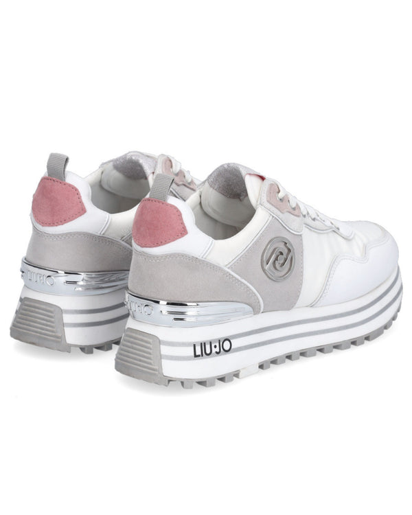 Liu Jo Sneakers Maxi Wonder 55 Pelle Bianco-2