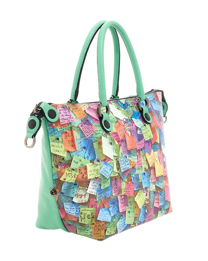 Gabs Trasformabile Hobo Shopper Tote Bauletto Zaino Multicolore in Pelle 7