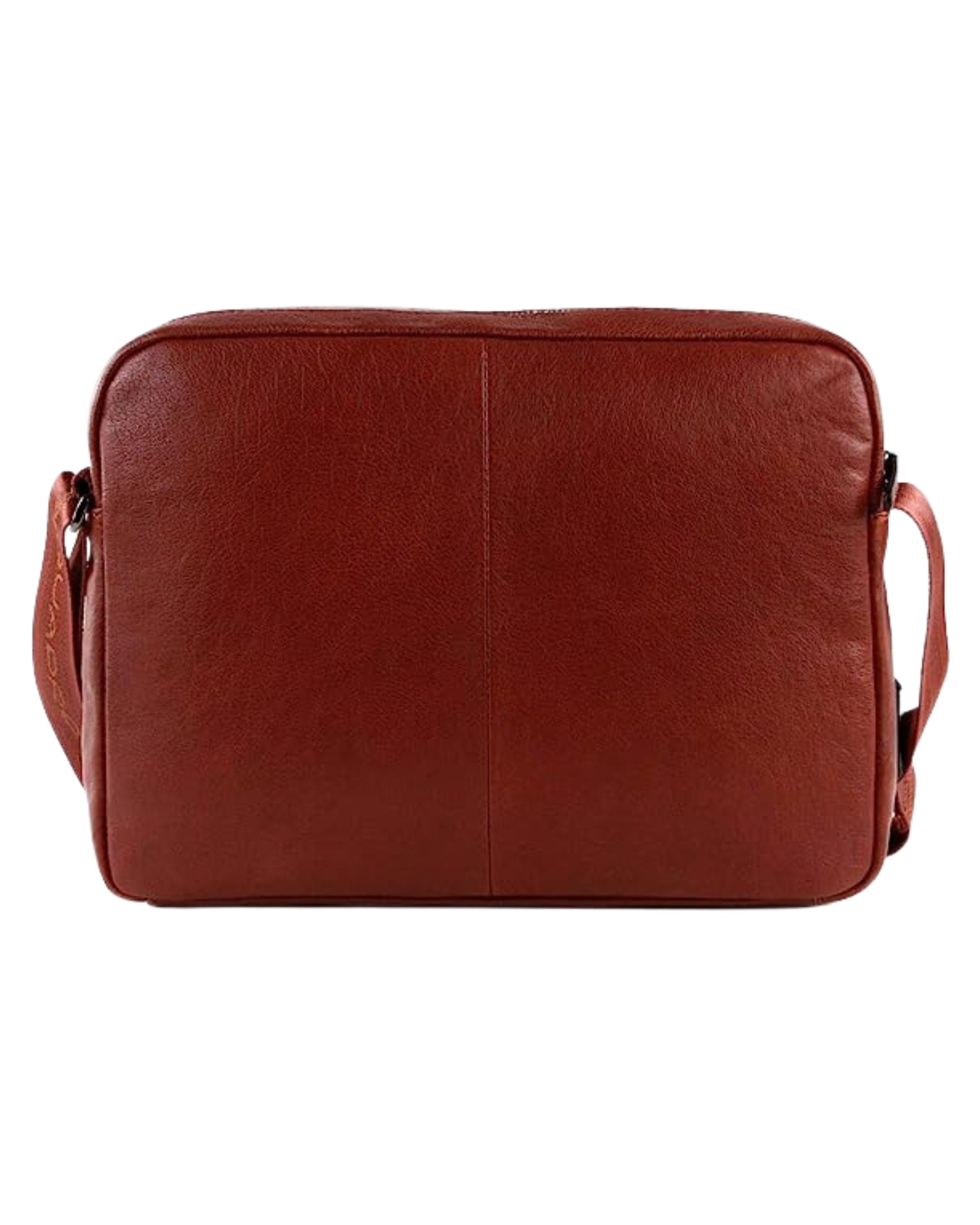 Piquadro Crossover Briefcase With Two Compartments Made Of Brown Leather Unisex