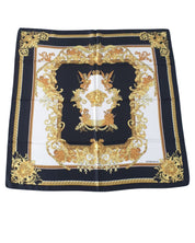 Versace Foulard Stola Pashmina Seta Nero