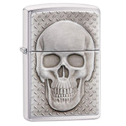 Zippo Windproof Refillable Made In Usa Skull Silver Unisex