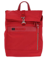 Piquadro Roll Top In Tessuto Tecnico Rigenerato Rosso Unisex